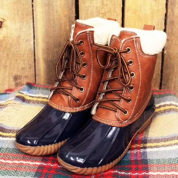 fleece duck boots